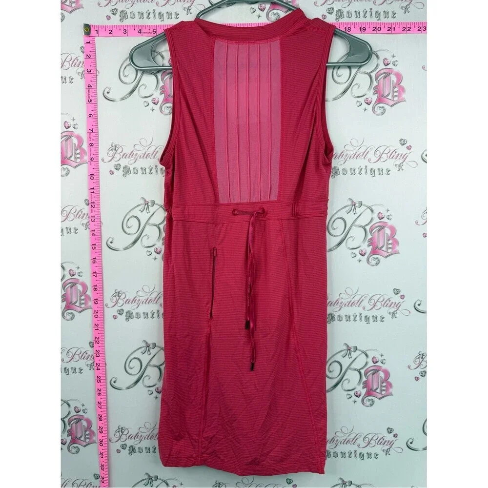 lululemon athletica tank top striped Deep V Tank Top Dress - Raspberry Pink